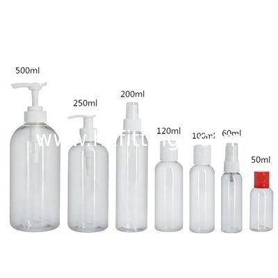 ประเทศจีน ชามพูพลาสติก PET ขนาด 250 มิลล์ ถังเปล่า พร้อมปั๊ม พร้อมเครื่องระบายปั๊ม ผู้ผลิต