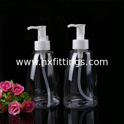 300ml cosmetic plastic transparent liquid soap pet bottle with lotion pump