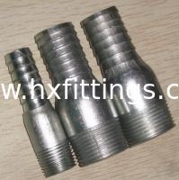 Galvanized king nipples with DIN 2986  thread