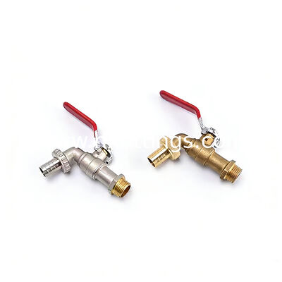 ขายส่ง OEM โมเดิร์นชุบนิกเกิล 1/2 BSP/NPT ติดผนังเครื่องซักผ้าทองเหลือง Bibcock | ทนทานและป้องกันการรั่วซึม